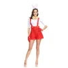 Volwassen cosplay konijn meisje konijn kostuum Halloween dier fancy dress jumpsuit