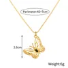 Pendant Necklaces Elegant Gold Color Girl Angel Heart Moon Crown Butterfly Ladies Exquisite Clavicle Chain Necklace Jewelry Gift