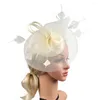 Bandanas Top Hat Barrette Woman Wedding Hair Clips Brides Fascinators Silk Women Banket