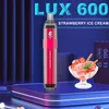 MANTA Original LUX 600 bouffées 2% Kits de stylo jetables en option Capacité 2ML Batterie 400mAh Barres pré-remplies Bouffées électroniques 600 Pastèque Fraise 465