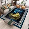 Dywan 3D Cartoon Animals Butterfly Carp Floor Mata Drzwi przeciw poślizgowi sypialnia salon dekoracja domu 231011