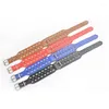 Dog Collars Leashes Adjustable Wide Spiked Collar Rivet Pu Leather Cat Durable Spike Studded Pet For Small Medium Large Breed Drop Ot9Gh