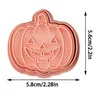 Backformen 10 teile/satz Ausstechformen Halloween Kürbis Stempel Präge DIY Keks Gebäck Kunststoff Fondant Kuchen Form Küche Party Werkzeug