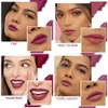 Lippenstift 2 stuks roze rode glitter matte lippenstift set kit langdurige matte tot lip glitter metallic sprankelende glanzende permanente lippenstiften 231011