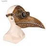 Costume Accessories Halloween Plague Doctor Bird Mask Long Nose Beak Cosplay Steampunk Scary Latex Mask Halloween Cosplay Come Props Party FavorsL231011