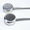 Measuring Tools 2X Pizza Spread Sauce Ladle Rubber Handle Flat Bottom Kitchen Cooking Spoon Stainless Steel 2 Oz