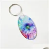 Party Favor 2022 Party Favor Acrylic Sublimation Blank Keychain DIY Transparent Crystal Plate Keychains Leverans Home Garden Festive P DHTJW