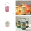 Świecowe uchwyty na obiad Dorasa pusta świeca przy świeca wisząca Latarnia Klatka Vintage Vintage Candles zawieszenie C141 Dom Garden Dhi9l