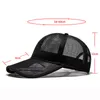 Berretti da baseball Berretto da baseball estivo a maglia intera di grandi dimensioni Lady Oversize Sport Snapback Hat Uomo Large Trucker 55-62CM Drop