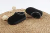 Tasman II-pantoffels voor kinderen Tazz-babyschoenen Kastanjebont Slippers Schapenvacht Shearling Klassiek Ultra Mini-laars Wintermuiltjes Instapper Wol Kleine grote UGGsity-laarzen b56