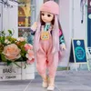 Dockor 30 cm 16 BJD Doll Joint Moveable Body Dress Up 3D Eyes mode Anime Animation Barnfödelsedagspresent Princess Girl Toys 231011