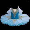 Stage Wear Menina Ballet Swan Lake Traje Profissional Camisole Contornado Bailarina Dancewear Fada Princesa Tutu Vestido