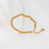 Charm Bracelets Design Copper Cute Romantic Hollow Lucky-Leaf Heart Shape Bracelet For Women's OL Dating Accessories