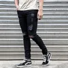 Jeans voor heren Heren gescheurde, gerafeld vriendje Stretch Slim Fit Denim Broek Streetwear Skinny Distressed Broek Designer Kledingbodems