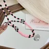 Anhänger Halsketten Herz Halskette Elegante Perlen Frauen Halsschmuck Halsband