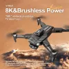 KBDFA V162 RC DRONE 8K HD Çift Kamera Fırçasız Optik Akış Pozisyonu Hava Fotoğrafı Engel Kaçınma Quadcopter Oyuncakları Hediye