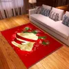 Dekoracje świąteczne nordycka czerwona kulka duża dywan domowy salon sypialnia wspaniała kwiat podłogowa mata wanna bez poślizgu dywan świąteczny wystrój