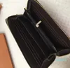 Hight Quality Leather Gradient Zippy Long Wallet Women Luxury Bag Sarah Victorine Coin Purse Card Holder Designer Kopplingspåsar