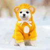 Ubrania z kapturem dla psów Ubrania Urocze ciepłe swetry noszone czapkę na jesień i zimę 231011