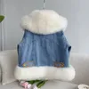 Womens Fur Faux Coat Goose Down Hair Denim Short Fashion Parka Real Fur XM824 23101010