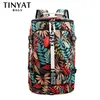 Duffel Bags Tinyat Print Leaf Women's Travel Bag Weekend Ryggsäck Ladies Sport Stora kapacitet Bagage Multifunktion Crossbody 231011