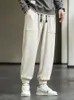 Męskie spodnie wiosna jesienna sztruksowa spodnie dresowe mężczyźni workowate joggery mody streetwear luźne presie haremowe plus rozmiar 8xl 231011