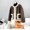 Womens Fur Faux Women Polyester Fabric Casual Short Coat Female Sheep Shearling Warm Winter Jacket Overcoat JT3396 231010