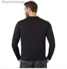 Roupa Interior Térmica Masculina 100% Lã Merino Camiseta Masculina Lã Merino Roupa Interior Térmica Camada de Base Masculina Camisa de Lã Merino 240g Wicking Respirável Anti-OdorL231011