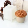 Ljus 3D Pine Cone Silicone Candle Mold Diy Handmade gips Harts Cake Chocolate Baking Molds Chile Decorative Craft Gifts 231010