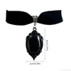 Pendant Necklaces Gothic Crystal Charm Necklace Women Fashion Hip Hop Punk Jewelry Witch Accessory Black Velvet Choker Dropship