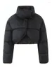 Trenchs de femmes Tossy Black Zipper High Street Parkas Vêtements d'extérieur pour femmes Mode Hiver Patchwork Manteau à manches longues Casual Femme