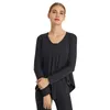 Chemises actives avec Logo AI pour femmes, coupe ample, manches longues, nombril ouvert, haut, gilet, Yoga, course à pied, Fitness, vêtements de sport