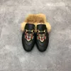 Horsebit loafers desingner mules shoes Sandals slipper slides Half Drag Princetown Metal Cowhide Slipper loafer