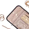 Jewelry Pouches Organizer Roll Foldable Storage Bag Portable Travel Case Soft Earrings Bracelet Holder Durable