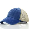 Cappellini da baseball Semplicità casual Sport all'aria aperta per uomo Berretto in rete traspirante Cappello da sole Visiera Net Baseball Summer Trucker