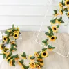 2.5M Sunflowers made of flowers Plants of rams Flowers of rams Flowers of fake wheels for decoration of Christmas wedding decorations GC2374