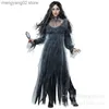Theme Costume Horror Cosplay Witch Women Scary Zombie Vampire Halloween Carnival Come Spooky Ghost Medieval Hooded Cape Day of The Dead T231011