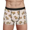 Cuecas estilo bonito homens boxer briefs capybara desenhos animados altamente respirável de alta qualidade impressão shorts presente idéia