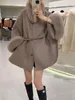 Womens Fur Faux Women Plus Size poncho design Real Hooded coats DoubleSided real Wool Oversize fur Overcoat 231010