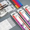 Crayon 12pcsBox Hochglanz-Bleistift, Kohle, Schüler, Skizzieren, Zeichnen, Schreibwerkzeuge, braun, schwarz, weiß, Strich, Puderpinsel 231010