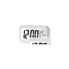 Party Favor Plastic Mute Réveil LCD Température intelligente Mignon Posensible Chevet Alarmes numériques Horloges Sn Nightlight Calendrier 240Q Dh1Ks