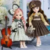 Dockor 30 cm 16 BJD Doll Joint Moveable Body Dress Up 3D Eyes mode Anime Animation Barnfödelsedagspresent Princess Girl Toys 231011