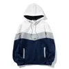 Mens Hoodies Sweatshirts Stylish Contrast Tops Warm Street DrawString Crewneck Outdoor Underwear Smile Pocket Design Jumpsuit 231010