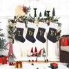 Lettere di decorazioni natalizie su Stocking Letter Snowflake Stockings Durevole