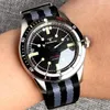 Armbandsur Tandorio 40mm Double Bow Sapphire Glass Japan NH35A PT5000 Automatisk herrklocka 20Atm Waterproof 120 Clicks Bezel Green Lume Lume