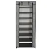 Storage Holders Racks 8 Tier Shoe Organizer with Cover Holds Up To 24 Shoes In Black Finish Cabinet Shoe Cabinet Home Furniture Shoe Shelf 231007