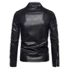 Jaquetas masculinas primavera outono motocicleta jaqueta de couro moda à prova de vento casaco streetwear estilo coreano homens bonitos