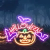 1pc Pumpkin Neon Sign Lights Halloween Decoration, Indoor Outdoor Festival Decorations, Gifts For Halloween, Holiday Fun Lamp Light Up Signs, For Home Party Gift,