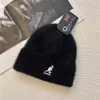 KANGOL cappello alla moda lavorato a maglia di canguro cappello di lana da donna peluche caldo autunno e inverno nuovo cappello freddo ins cappello super fuoco