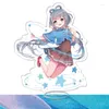 Sleutelhangers 15CM Anime Figuren Luo Tianyi Cosplay Acryl Staande Teken Model Speelgoed Prachtige Plaat Bureau Decor Prop Fans Kerstcadeau